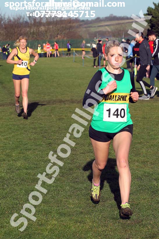 Senior womens 2020 Birtley Cross Country Relay, County Durham.  Photo: David T. Hewitson/Sports for All Pics